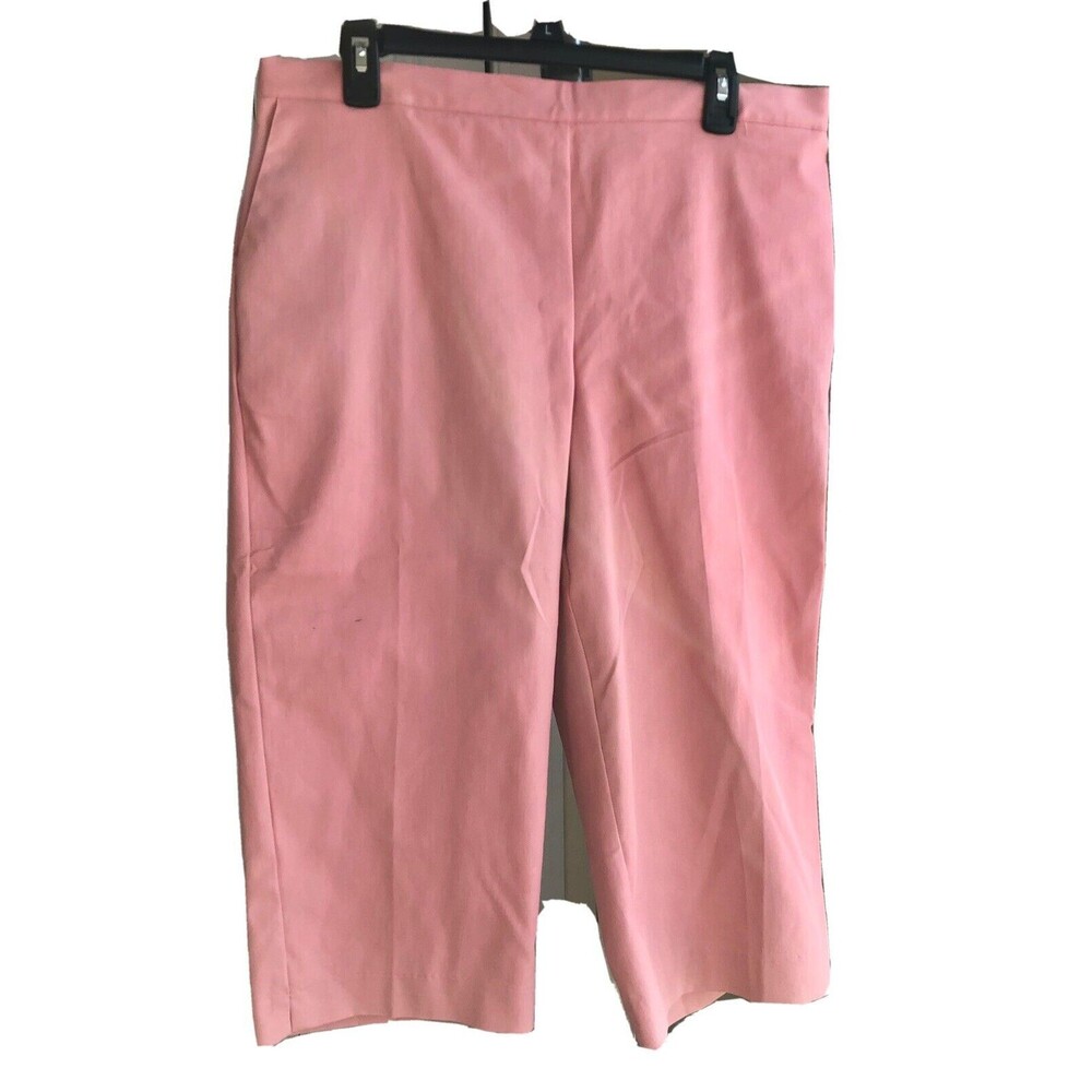Alfred Dunner Women Capri 16 petite apricot Classic Fit comfort waist Easy care